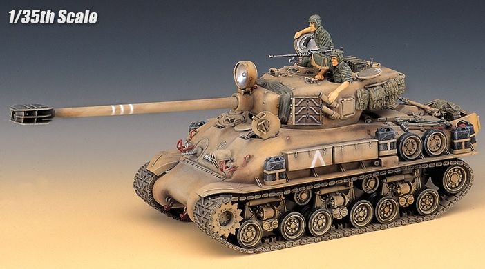 Танк M-51 Super SHERMAN, 1:35, Academy, 13254 (Сборная модель)