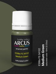 Краска Arcus E598 FS 34102 Medium Green, эмалевая