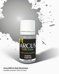 Краска Arcus 081 Dark Aluminium – Металлик темный алюминий, эмалевая