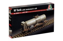 Залізничний вагон-цистерна - M Tank with brakeman's cab, 1:87, ITALERI, 8706