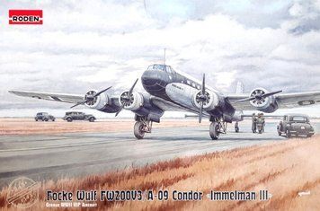 Сборная модель Focke Wulf FW200V3/A-09 Condor &ldquo;Immelman III&rdquo;, 1:144, Roden, 343