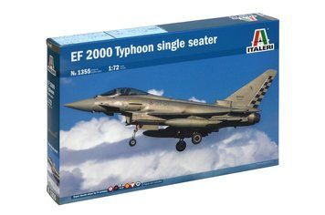 Сборная модель EF 2000 Typhoon (single seater), многоцелевой истребитель, 1:72, Italeri, 1355
