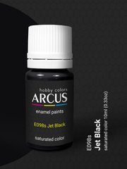 Фарба Arcus E098 Чорний, матовий (Jet Black), емалева