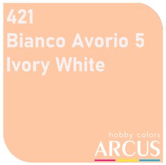 Краска Arcus 421 Bianco Avorio 5 (Ivory White), эмалевая