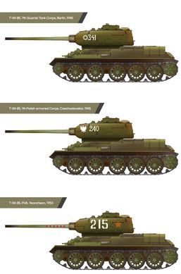 Збірна модель танк T-34-85 Радянський середній танк часів 2СВ, 1:72, Academy, 13421