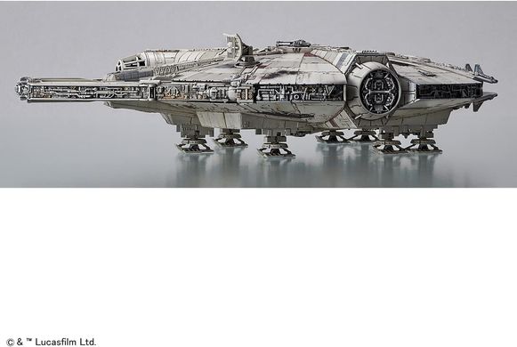 Сборная модель Millennium Falcon, Star Wars, 1:144, BAN DAI, 5063826 / Revell, 01211