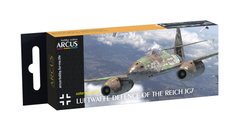 Набор эмалевых красок "Luftwaffe Defence of The Reich JG7", Arcus, 2005