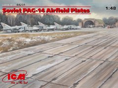 Советские аэродромные плиты ПАГ-14 (32 шт.), 1:48, ICM, 48231