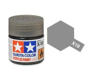 X-19, Акрилова фарба Tamiya Mini X-19 димчастий (глянсова), 10 мл, 81519