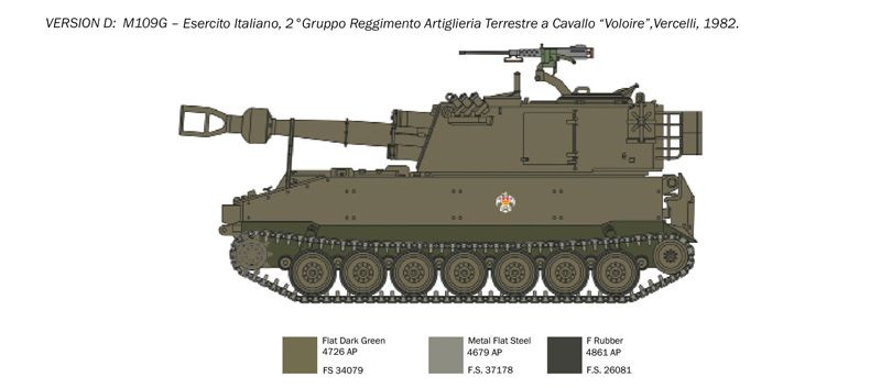 САУ M109 A2/A3/G, 1:35, ITALERI, 6589