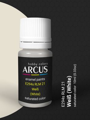 Краска Arcus E294 RLM21 Weiß, эмалевая
