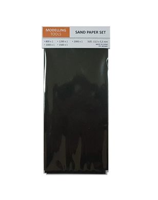 Наждачний папір дрібна Sand paper set (5 шт.) 13,5 х 5,5 cm