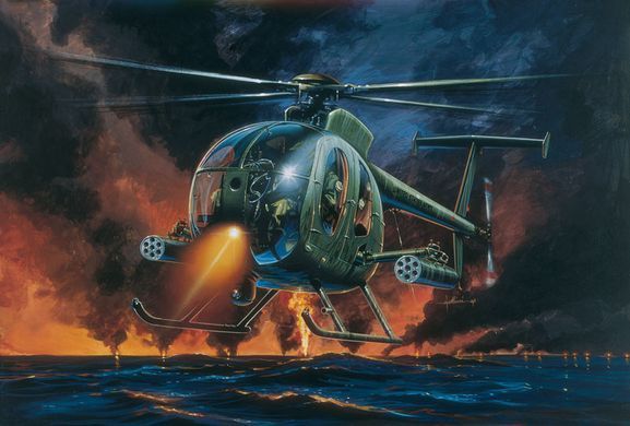 Збірна модель Гелікоптер AH-6 Night Fox, 1:72, Italeri, 017