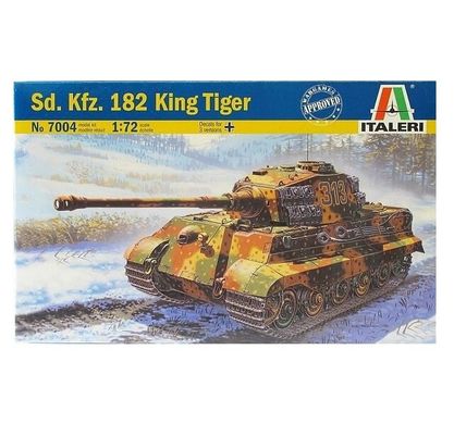 Танк Sd. Kfz. 182 King Tiger, 1:72, ITALERI, 7004 (Збірна модель)
