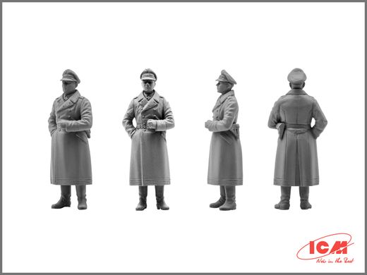 Німецькі пілоти та наземний персонал Люфтваффе (1939-1945), збірні фігури, 1:48, ICM, 48082