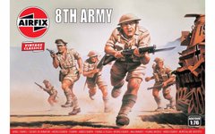 WWII British 8th Army 1:76, Airfix, A00709V, фигурки, Великобритания, 8-я Армия, Вторая мировая война