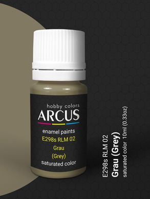 Краска Arcus E298 RLM02 Grau, эмалевая