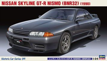 Збірна модель Автомобіль Nissan Skyline GT-R NISMO (BNR32) 1990, 1:24, Hasegawa, 21139