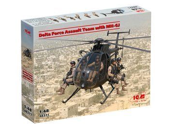 Збірна модель Штурмова група Delta Force з MH-6J, 1:48, ICM, 48371