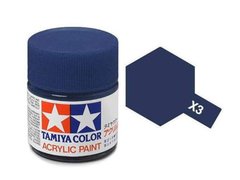 X-3, Акриловая краска Tamiya Mini X-3 королевский синий (глянцевая), 10 мл, 81503