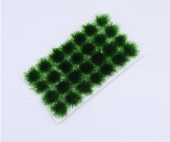 Пучки травы для диорам и макетов, темно-зеленые, 28 шт. (8-10 мм)