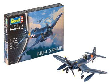 Палубный истребитель F4U-4 Corsair, 1:72, Revell, 03955 (Сборная модель)