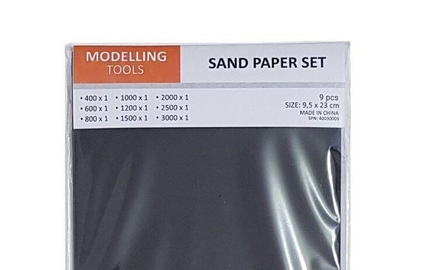 Наждачная бумага Sand paper set (набор 9 шт.) 9,5 см х 23 см