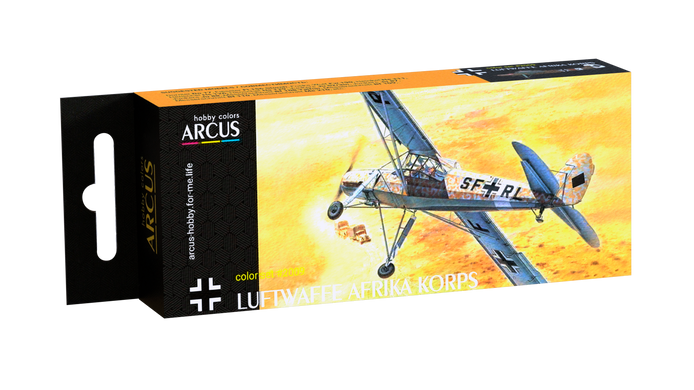 Набор эмалевых красок "Luftwaffe Afrika Korps", Arcus, 2009