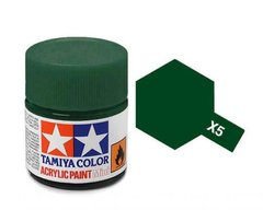 X-5, Акриловая краска Tamiya Mini X-5 зеленый (глянцевая), 10 мл, 81505
