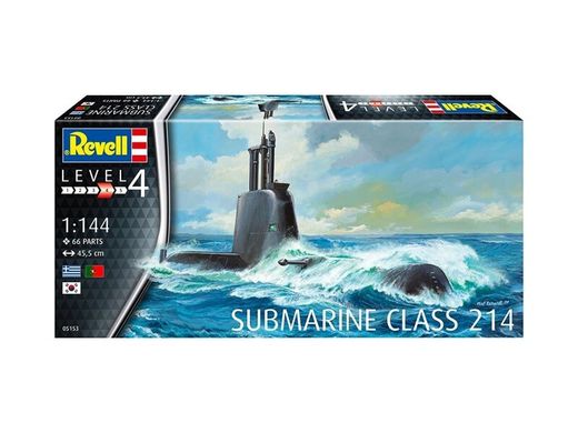Немецкая подводная лодка Class 214, 1:144, Revell, 05153