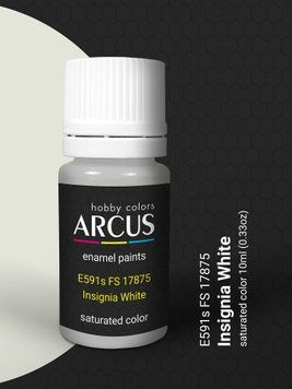 Фарба Arcus E591 FS 17875 Insignia White, емалева