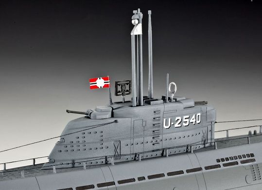Підводний човен U-Boat Type XXI with Interior 1:144, Revell, 05078, з інтер'єром (Збірна модель)