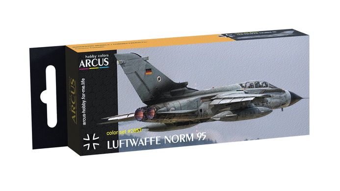 Набор эмалевых красок "Luftwaffe Norm'95", Arcus, 2051