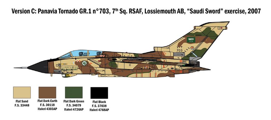 Винищувач Tornado GR.1/IDS, 1:48, Italeri, 2783 (Збірна модель)