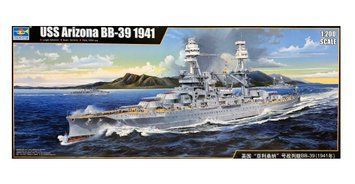 Збірна модель USS Arizona BB-39 (1941), 1:200, Trumpeter, 03701