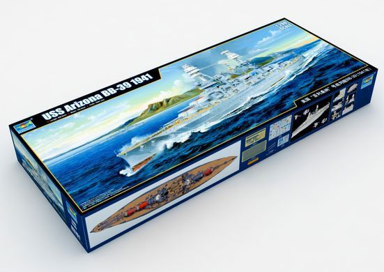 Збірна модель USS Arizona BB-39 (1941), 1:200, Trumpeter, 03701