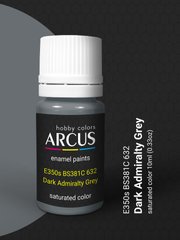 Фарба Arcus E350 BS 381C 632 Dk. Admiralty Grey, емалева