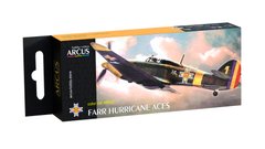 Набір емалевих фарб "FARR Hurricane Aces", Arcus, 4003