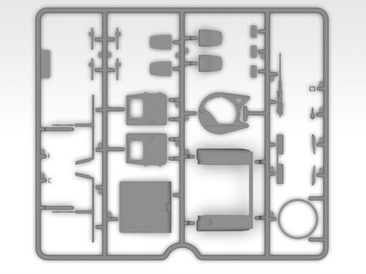 Бронеавтомобиль M1025A2 Hummer Armament Carrier, 1:35, ICM, 35437 (Сборная модель)