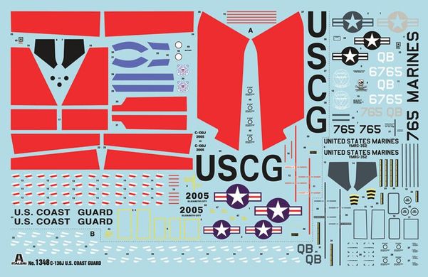 Літак HC-130J U.S. Coast Guard, 1:72, Italeri, 1 348