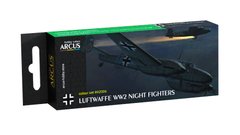 Набор акриловых красок "Luftwaffe WW2 Night Fighters", Arcus, А2006
