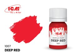 1007 Красный, акриловая краска, ICM, 12 мл