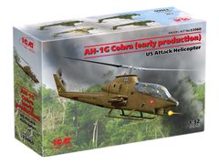 AH-1G Cobra, Американський ударний гелікоптер (раннього виробництва), 1:32, ICM, 32060