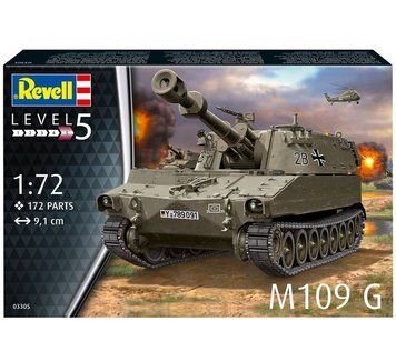 Самоходная артиллерийская установка M109 G, 1:72, Revell, 03305