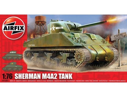 Танк Sherman M4A2, 1:76, Airfix, A01303