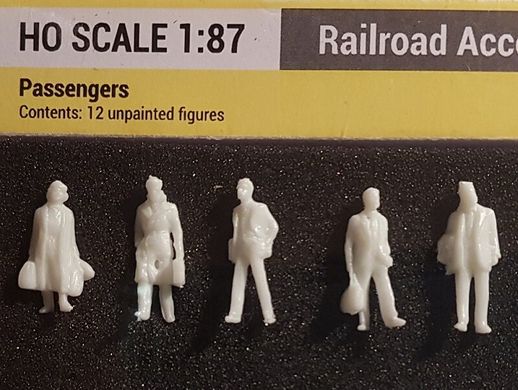 Фигурки пассажиров (Passengers), H0 SCALE 1:87, 7001, Railroad Accessories