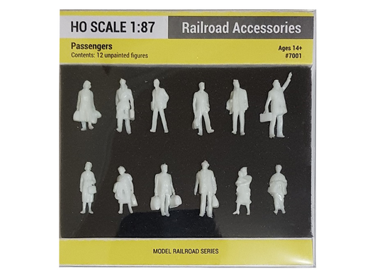 Фігурки пасажирів (Passengers), H0 SCALE 1:87, 7001, Railroad Accessories