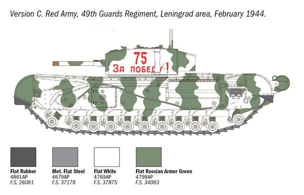 Тяжелый танк Churchill Mk. III, 1:72, ITALERI, 7083