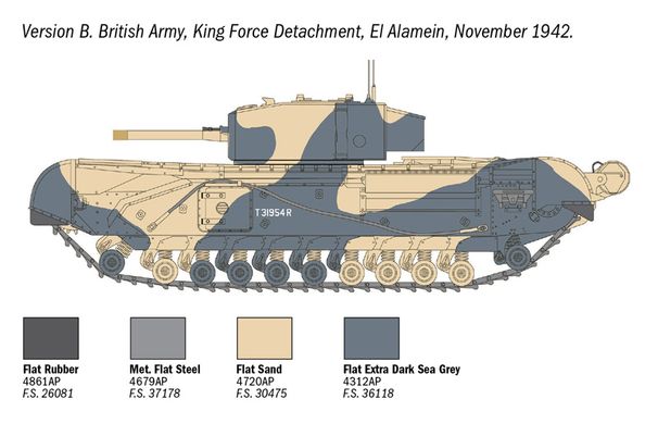 Тяжелый танк Churchill Mk. III, 1:72, ITALERI, 7083