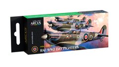 Набір акрилових фарб "RAF WW2 Day Fighters", Arcus, А3011